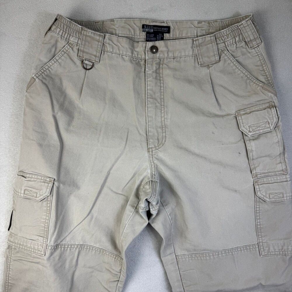 5.11 Tactical Series Cargo Pants Men's 36x32 Khaki Cotton Utility Work 74251